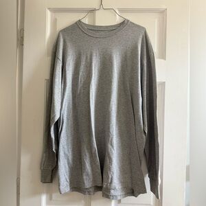 Jerzees Classic Gray Long Sleeve Tee